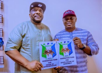 Ibarapakan, Akorede Pick APM Nomination Forms, Express Confidence in 2027 General Election Victory