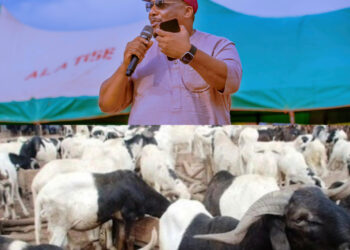 Ibarapakan Distributes Rams, Bags of Rice, N15M to Muslim Faithful Ahead of Eid-el-Kabir