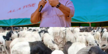 Ibarapakan Distributes Rams, Bags of Rice, N15M to Muslim Faithful Ahead of Eid-el-Kabir