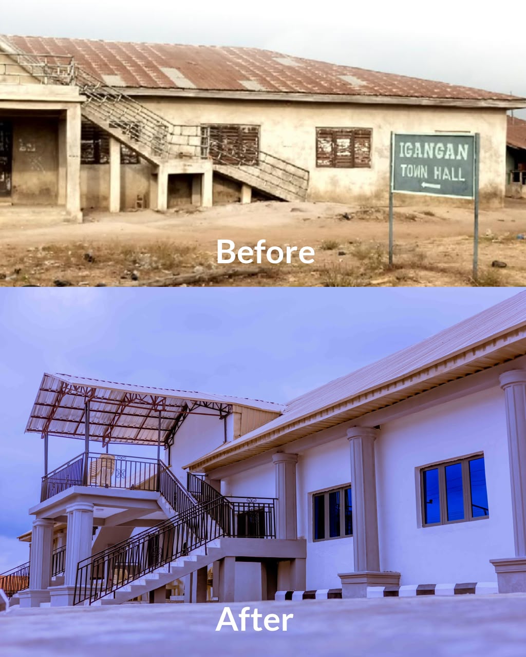 Joy in Igangan as Ibarapakan Delivers Another Landmark Project, Gives Town Hall New Lease of Life